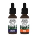 Host Defense Bundle with Lion's Mane Extract, 1 fl oz & Cordyceps Extract, 1 fl oz - 支持大脑健康,记忆和焦点 - Immune & Energy Support 补编 *
