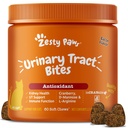 Zesty Paws Cranberry Urinary Tract Bites for Cats - 肾脏和尿性Tract 健康 - 含D-Mannose,维生素B6 & L-Arginine的软壳 - Immune & Gut支持 - 培根 - 60个计数