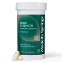 Mega-Strain 50亿CFU Probiotics + Prebiotics 30 Caps 女性和男性的Probiotics - 维护好植物原生和消化健康 - 不冷冻 必需的Probiotics Rhamnosus