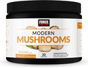 强迫因素 现代蘑菇 粉末 支持能源的蘑菇补充品 聚焦 豁免 和 Cordyceps, Turkey Tail, Chaga, Reishi, Lion's Mane, Shipake, Unflavored, 30 services