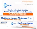 Globe Hydrocortisone 最大强度透明膏 1%,1 oz → 抗ITCH 专题膏 红, 井喷, 痒, Rash, 皮肤炎, Bug/Mosquito Bites, Eczema, Hemorrhoids & More