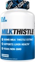 Evlution EVL Silymarin Milk Thistle Capsules - 最佳肝脏清洁除毒与维修的补编 - 草药肝脏支持补编 Pure Milk Thistle 提取 - 60 非GMO Veggie Capsules
