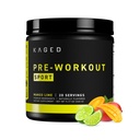 Kaged Sport Prewoout Powder for Men & Women, Mango Lime, Sport Certifical, 188mg Cafeine, Nitric Oxide Supplement, Beta Alanine for Energy, 举重,心力耐力和强力, 20 services (英语).