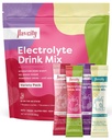 FlavCity Electrolytes Drinking Mix, Variety Pack, 28 On-The-Go Stick Packs - 用真实水果制造的健康电解质 Powder Packets - Keto Powdered Drink with no Added Sugar, Gluten-Free (英语).