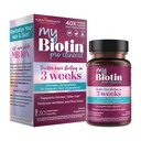 纯净产品 MyBiotin ProClinical – Thicker hair starting in 3 Weeks & Fights 皱纹 - MB40X 专利生物素维生素 B7 Matrix w/Astaxanthin - 40X More Soluble vs普通生物素,30 Veg Capsules