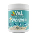 VAL Bone Broth 蛋白粉 – 22g 蛋白质 12g Collagen MCT & Pea 蛋白质 – Gut, Skin & 联合支持 – Paleo Friend, Gluten Free – Chicken Flavor, 16 services