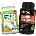Colon Cleanse Candi Detox Formula - 天然肠道清洁剂,用于肠道布局和抗过度生长的清洁 女性和男性 - 日常便秘救济补充 Gut胃平衡控制