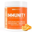 GOBIOTIX 维生素C - 免疫防御支持补充剂 - 免疫性保温 助推剂 - Vegan 超级食品 - 长老莓,Turmeric, B12 维生素补充剂,非GMO和无糖(橙)