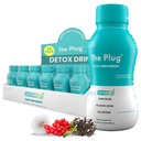 Plug Liver Cleanse Detox & Reference Drink - 植物基草药电解质饮料,用于Liver支持和健康,Bloating Relief,还原抗氧化剂和矿物 QQ Liver Complex Energy Drink (24-Pack)