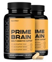 Nootrix Prime Brain Nootropic Supplement 支持记忆,精神焦点,认知健康与能源 |促进健康的Mood和大脑功能 | Ginkgo Biloba,狮子的Mane & L Theanine | 180 Capsules