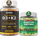 NEVISS 维生素 D3 5000iu & K2, Calcium Gummys & 消化酶 Gummys