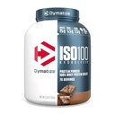 Dymatization ISO100 Whey蛋白蛋白粉溶胶,Fudge Brownie,25g of 蛋白质,5英镑,5.5g BCAAs,小于120 Cal.,Gluten Free,1g Fat,1g Sugar,2g Carb(70 services)