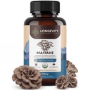 长寿植物 有机 Maitake Mushules 抽取 Capsules (120) 集中 10:1 比例 100% 果实体 Grifola frondosa 自然补充 Gut 健康和豁免支助