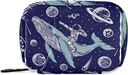 Galaxy Whale 宇航员药盒 7日药盒 旅行药盒组织者 带Zipper Portable Weekly Case Contract 大小的维他命补充器