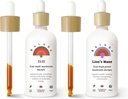 Rainbo Fan Favorite Bundle, 11: 11 多蘑菇提取器 + Lion's Mane Mushro Mushroom Tincure, 双提取器 Daily Mushroom Tincures for 综合免疫支持, Vegan 液态蘑菇补充剂