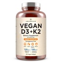 来自藻类的AMANDEAN VAN维生素D3 K2. 5000iu. 全译MK7. 120软胶. 以工厂为主的 " 免费 " 。