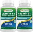 最佳自然素维生素B1作为Thiamine Mononitriate 500 mg 药片(120个计数(包2))