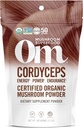 OM MUSHROOM SUPERFOOD CORDYCEPES 有机蘑菇粉,3.5 Ounce,50种服务,能源,动力,Stamina和耐力支持,体育表演超级食品补充品