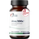 健康Aloe/200x - 200mg Aloe Vera 提取器 - GI支持高度集中的Aloe叶补充剂 - 非GMO,蔬菜药丸(60卡普勒)
