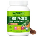 NATURELO植物蛋白粉、巧克力、22g蛋白 - 非GMO、Vegan、无Gluten、乳制品或大豆 - 无人工火焰、合成色素、防腐剂或添加剂 - 20种