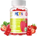 Pets Purest Glucosamine Chondroitin Gummys,配有MSM & Elderberry Extrastrance-联合支持,成人、男子和妇女抗氧化剂免疫支持补充剂。 草莓