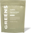 Rookie Wellness Greens + Superfoods - Greens Superfoods 配以全食源成份制成的粉末饮料,包含维生素,亲生素,抗氧化剂,以及Baobab Fiber(30 services, Crisp Apple).