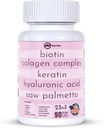 Collagen 1000mg Rhodiola Rosea 2500mg Biotin 10,000mcg, Hyaluronic Acid, DHT Blocker, Vitamin C & E, Folic Acid, Aloe Vera, Quercetin, Green Tea, Keratin, MSM - 90 Counts (90 Counts (Pack of 1)).