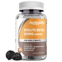 Zeolite Detox for Kids Gummys with activated Charcoal, Clinoptilolite Zeolite with Vitamin B12 & D3 for Kids & Altors, Chewable Zeolite Supplement for Gut & Immune Support, Blueberry Flavor, 60 Ct (英语).
