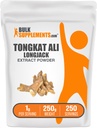 Bulk Assupports.com 长杰克抽水粉 - Tongkat Ali抽水, Tongkat Ali for Men and Women - Gluten Free, 1g per service, 250g (8.8 oz) (Pack of 1) (英语).