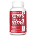 健康+超级Colon Cleanse 30天供应 Gentle Gut Cleanse Detox, Psyllium Husk, 辅助便秘治疗和消化支持的Probios, 120 Capsules