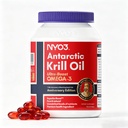 NYO3 Krill Oil Omega 3 Supplement 1000mg 90 Softgels EPA & DHA,纯南极Krill Oil with Astaxanthin和56%的磷脂实验室测试