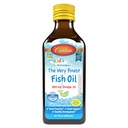 Carlson - Kid's The very fish Oil Liquid,800 mg Omega-3s,挪威语,野生抓鱼油,Omega 3 Liquid for Kids, 可持续来源,柠檬, 200 ml