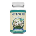 PetAg Sure Grow 100 - 促进八周老幼的优化骨骼开发 - 有钙、磷和维生素A和D - 100块可切片