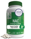 健康营养 NAC N-Acetyl-Cysteine 600mg 120 Capsules | Vegan 认证 | The Purest NAC 补充 | 支持健康的肺活体功能和细胞健康 | 非GMO Soy & Gluten Free