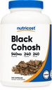 Nutricost Black Cohosh 540 mg, 240 capsules - 非GMO, Gluten 免费