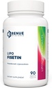 Renue by Science Fisetin → 90 Liposomal Fisetin 补编 - 150mg Fisetin / service → Senolytic 补编 → 增加吸收的生物可用公式 → 非GMO 和美国制造