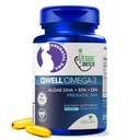 维冈产前维生素与DHA (60 Counter) Omega-3 - Qwell优于鱼油,脑功能 - 820 Mg Algae DHA & EPA,维冈产前维生素与维生素E, Carrageenan-无