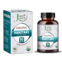 Just Jaivik Organization Haritaki (Terminalia Chebula) - 750mg (90平板) - Vata 解毒和复生的饮食补充