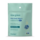 True Grace Men's 40+ One Daily Multivitamin 发酵矿物,有机适应剂和蘑菇 全身平衡剂,耐力,骨骼和心脏支持补充剂 - 非GMO - 90 蔬菜片