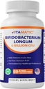 维生素Bifidobacterium Longum 6亿 CMU / DR Capsule - 60计 - 促进肠道健康 - 用预生胰岛素纤维制成