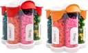 额外大型药丸组织者日报、周刊、每月补充瓶、有7个XL比较器(2 Pack Combo)(橙色和红色)的可爱花瓶药剂师