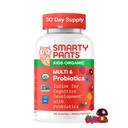 SmartyPants 有机孩子 多维特敏类:亲生素,Omega 3 (ALA),维生素D3,C,维生素B12,B6,A,K & Zinc for Imune Support, Biotin, Three Flavors, 120 Count (30天供应)