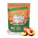 FocusFuel Energy Chews – Peach Flavor (15 services) – 100mg Cafeine + Alpha GPC+ L-Theanine + B12, 镁 – 平滑聚焦与能源 – 不发生崩盘或Jiters