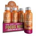 BrainJuice Active Focus & Energy Drinking Shots,支持耐力,恢复和清晰,非GMO,Gluten Free,Nootrophics,Alpha GPC,B维生素和有机绿茶,石榴酒 Acai,2.5 floz,12 Pack