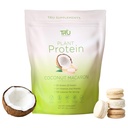 TRU 补充植物蛋白粉, BCAA, EAA, 20g Vegan Brown Rice & Pea Protein, 100 Calories, 27 Vitamins, 无人工火花 25 services (Coconut Macaron)