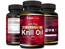 南极磷虾油软胶100%纯度与Omega-3 EPA DHA Astaxanthin 1000mg/天(2 Softgels). 美国制造