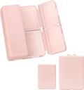 FYY 2 Pcs Daily Pill Organizationer, 7 Comparments Portable Pill Case 旅行 Pill Organizationer, [防腐设计] Pill Box for Purse Pocket to Hold Vitamins, Cod Liver Oil, Suppless and Medicalation-Pink 防腐药盒