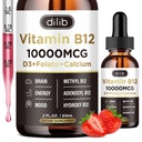 维生素B12 液体滴水分语言 10000 mcg, 三联B-12 复合补充剂, Methy & Methycobalamin Blend for Women & Men, Mood & Energy Boster, Methydated B 12 for Motabolism & Health Support
