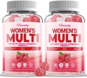 无糖女性 多维他命 Gummys - 与Omega-3, Astaxanthin, Calcium, Iron, Vitamin A, C, D3, K2, E, B6, B12 - 支持皮肤, 头发, 能源, Immune一起为女性Gummy高吸收多维他命