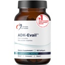 健康ADK Evail - 5000 IU VIT D3 配有维生素A,E(Annatto Gamma Delta Tocotrienols),K(K1 + K2) - 脂肪可溶性维生素D 复合体 - Bone + 免疫支持 - 非GMO(60软胶)